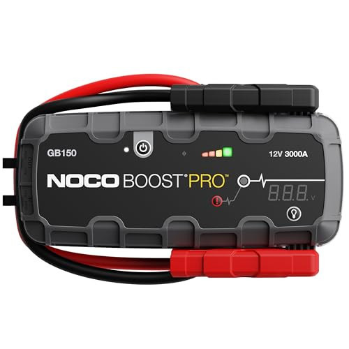 NOCO Boost Pro GB150 3000A UltraSafe Car Battery Jump Starter, 12V Battery Pack, Battery Booster, Jump Box, Portable Charger and Jumper Cables for 9.0L Gasoline and 7.0L Diesel Engines | Amazon (US)