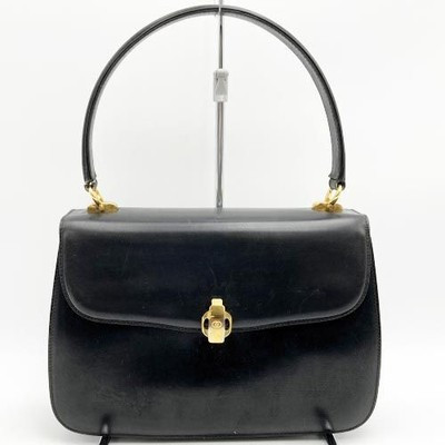 Old Gucci Hand Bag Leather Black Authentic Women's bags Used Japan Tracking  | eBay | eBay US