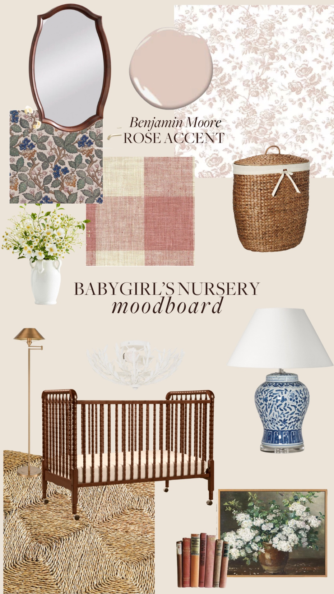 our sweet, traditional and very pink nursery moodboard! #LTKhome #LTKbaby

#LTKSeasonal