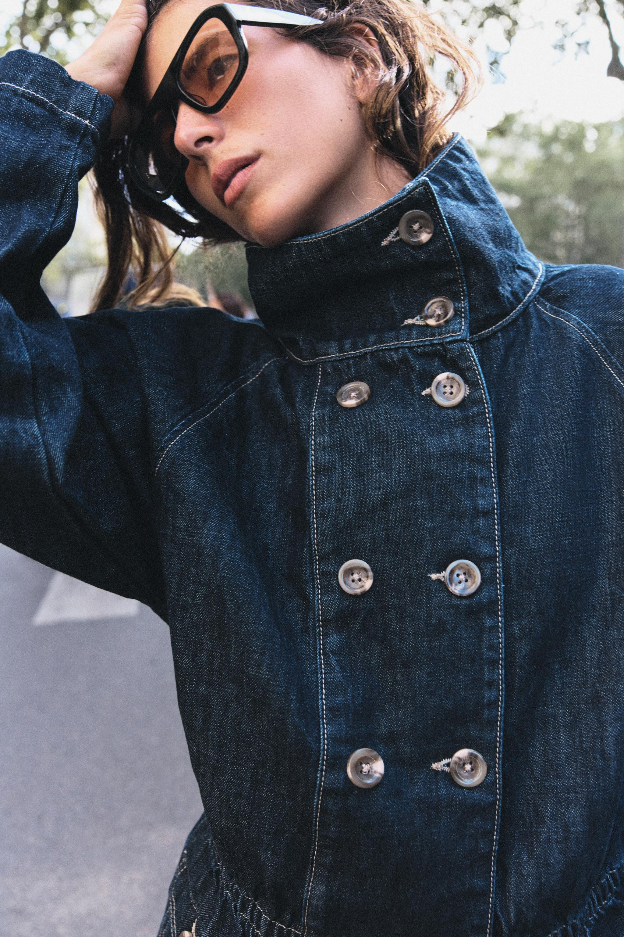 Z1975 DENIM CONTRAST-TOPSTITCH JACKET | Zara US