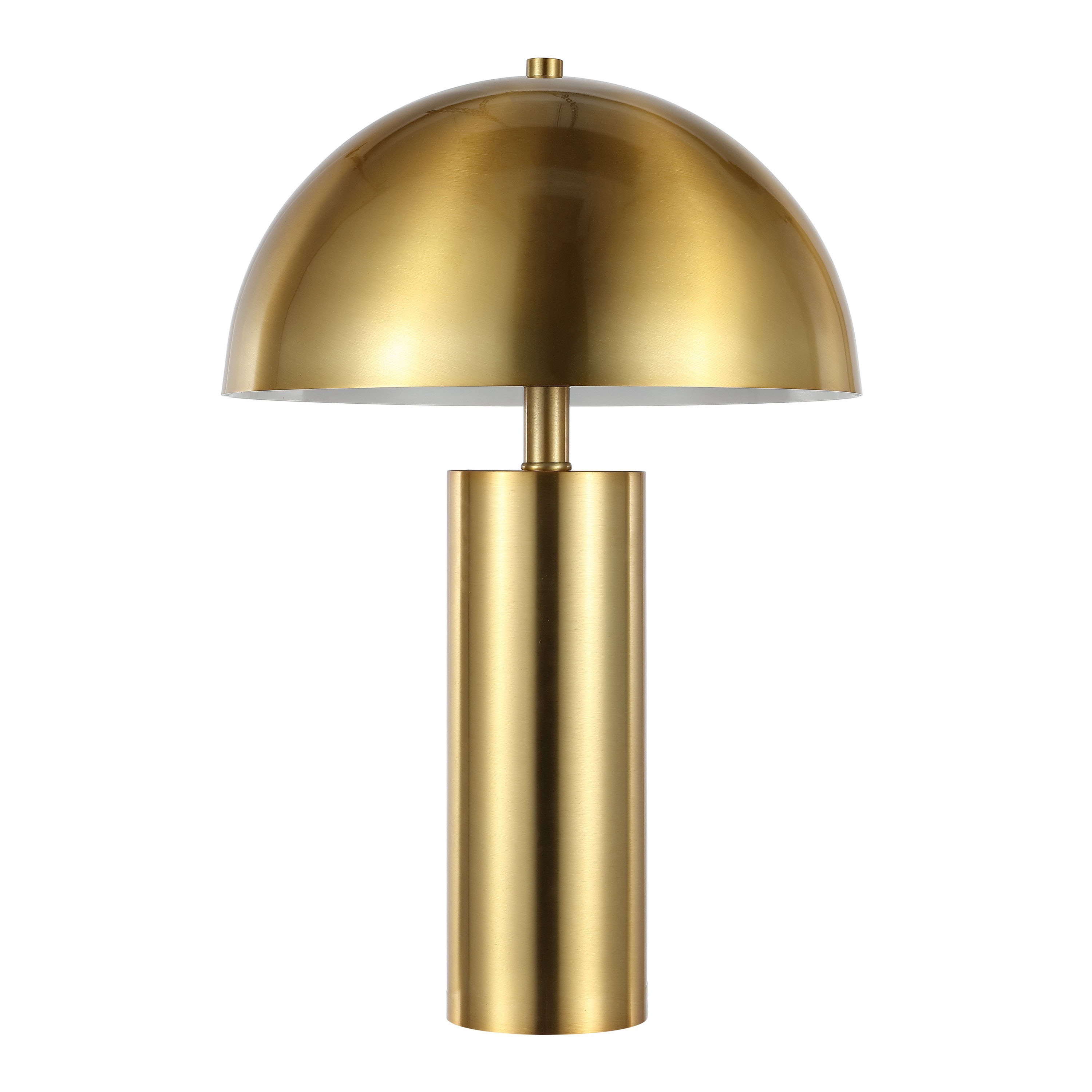 Toby Gold Metal Dome Column Table Lamp | World Market