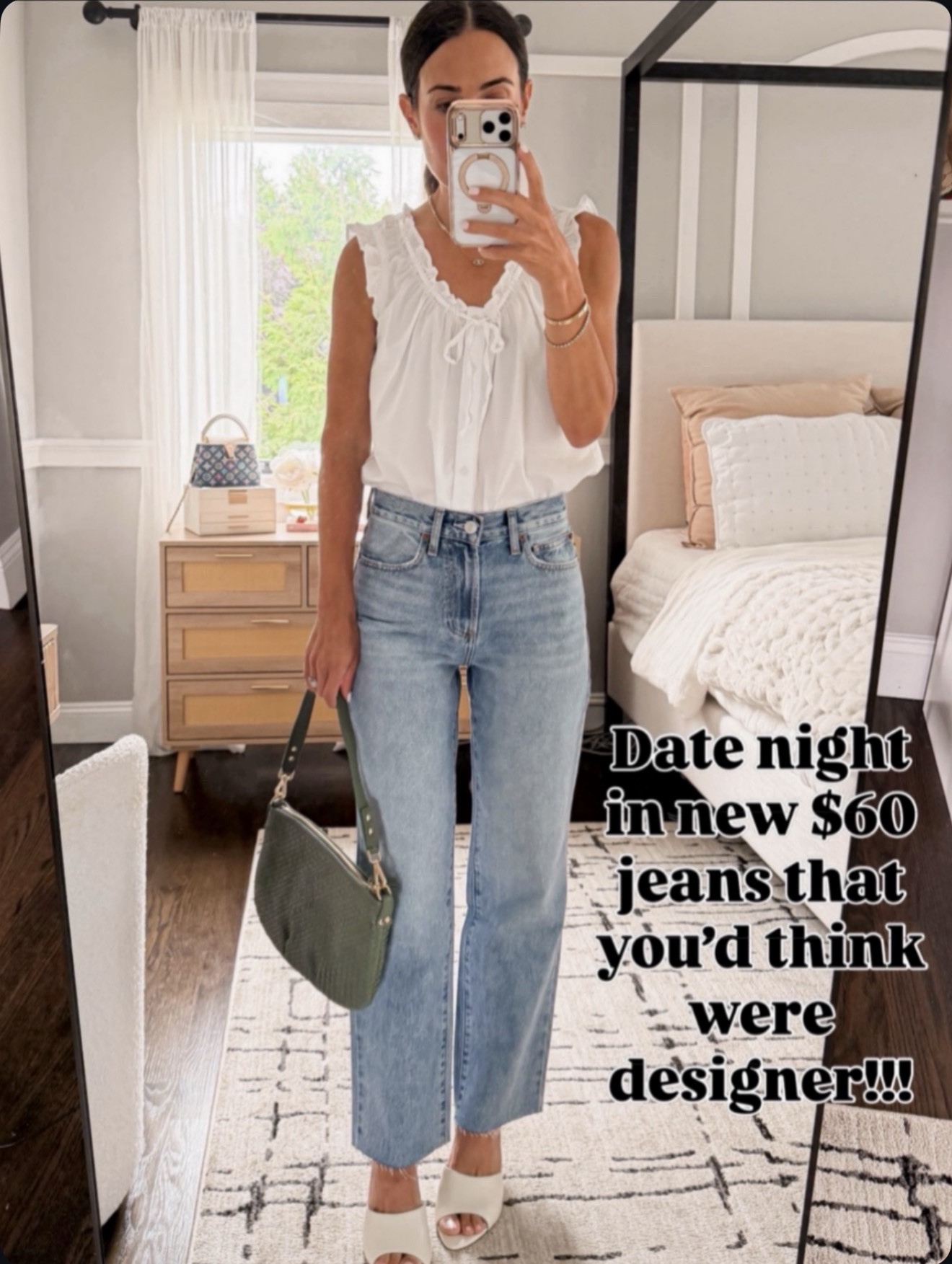 You’d think these were agolde jeans. But only $60! Wearing size 25 short

#LTKOver40 #LTKSeasonal