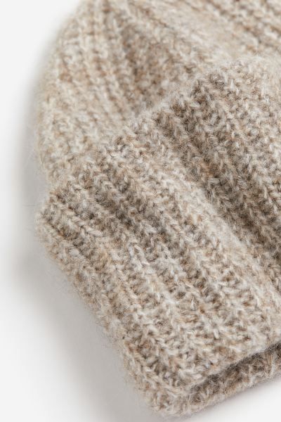 Rib-knit Hat - Beige melange - Ladies | H&M US | H&M (US + CA)