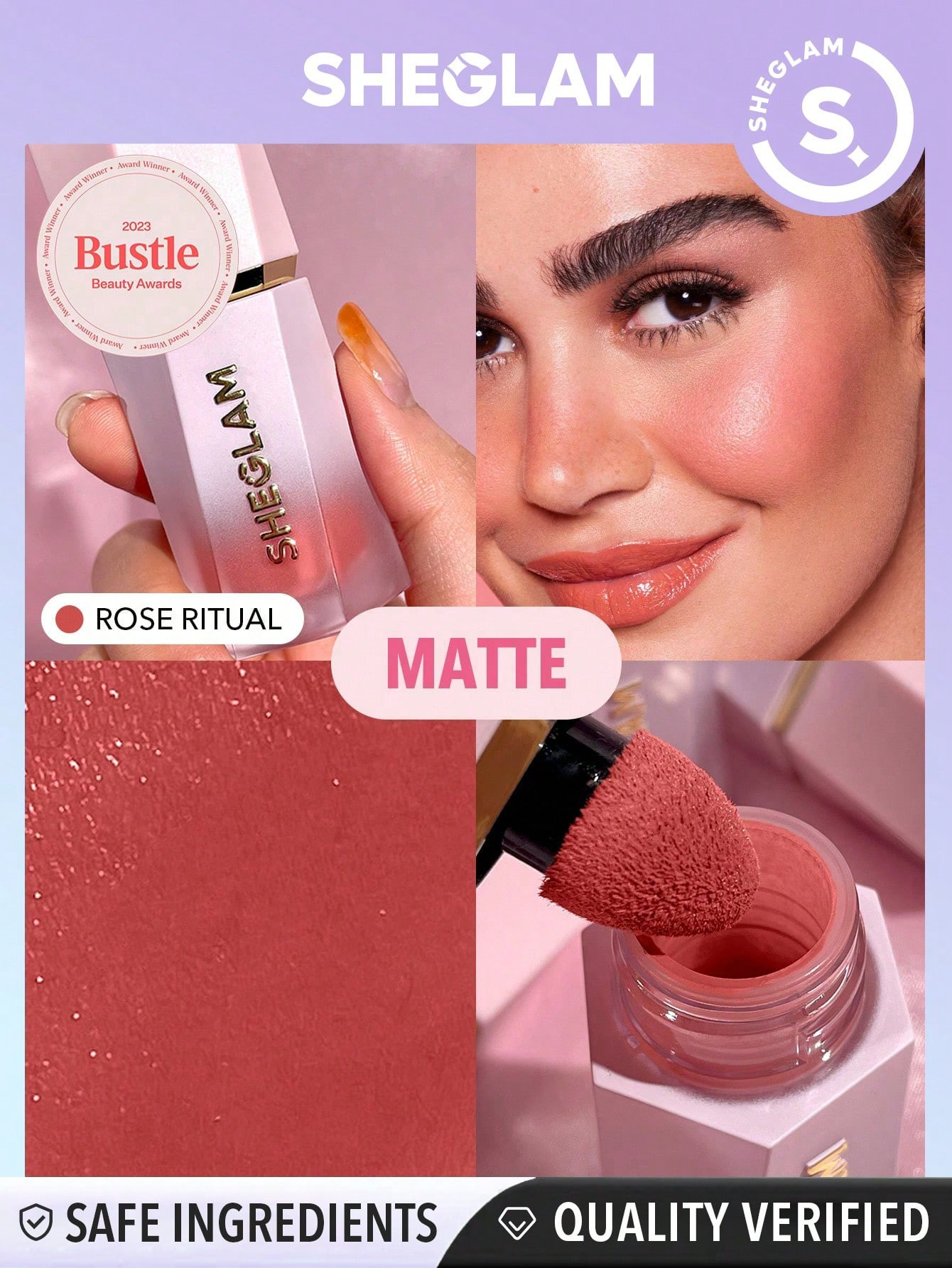 SHEGLAM Color Bloom Liquid Blush Matte Finish-Rose Ritual  Gel Cream Blush  Long Lasting N... | SHEIN