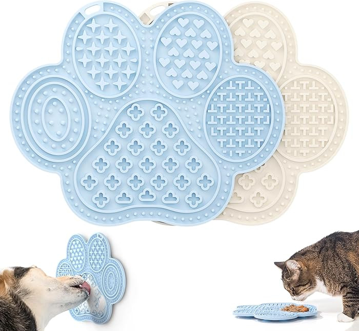 Li&Zhao Lick Mat for Dogs - 2 PCS Dog Lick Mats with Suction Cups Cat Lick Mat Puppy Lick Mat for... | Amazon (US)