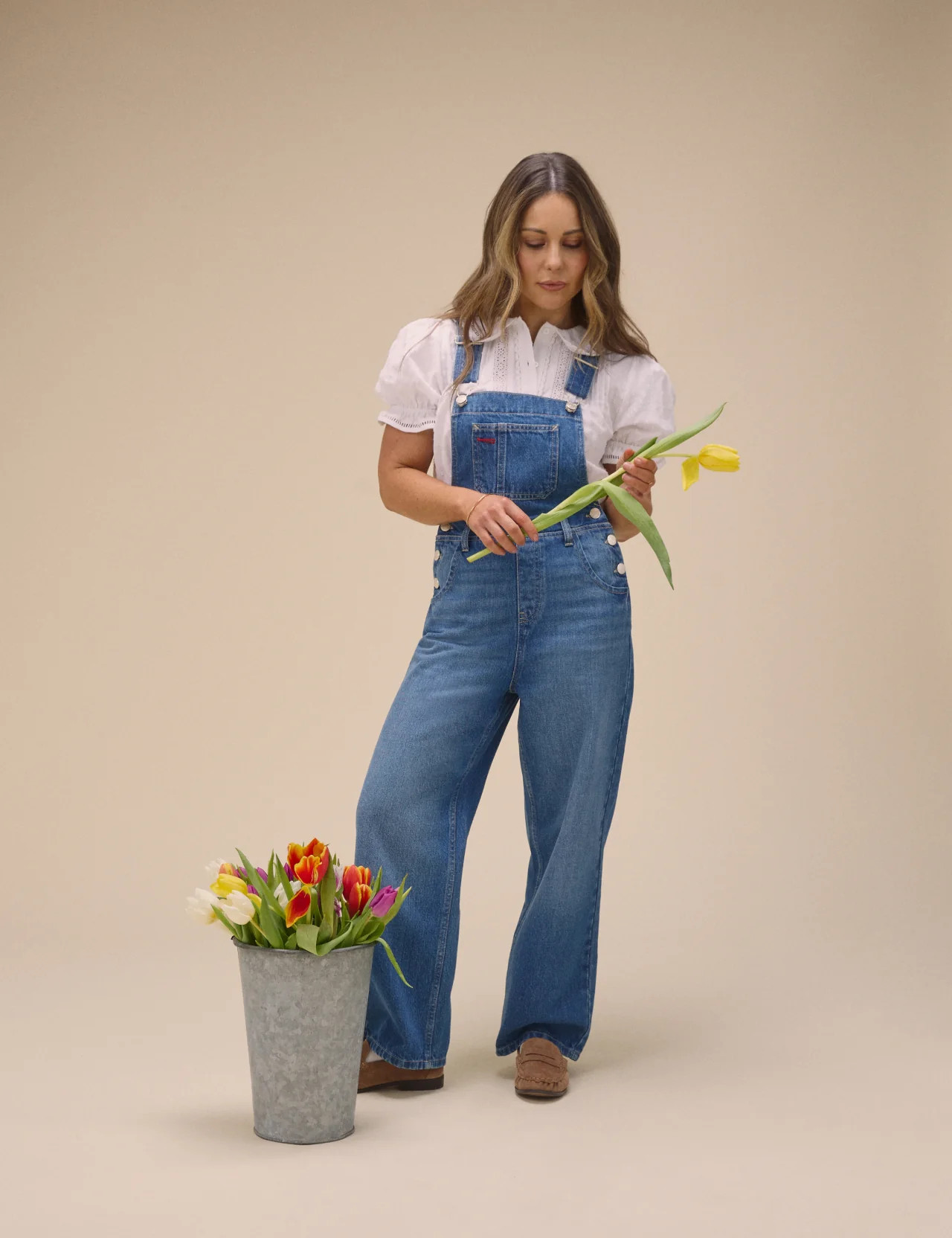 White Broderie Anglaise Peter Pan Collar Blouse | Nobody's Child
