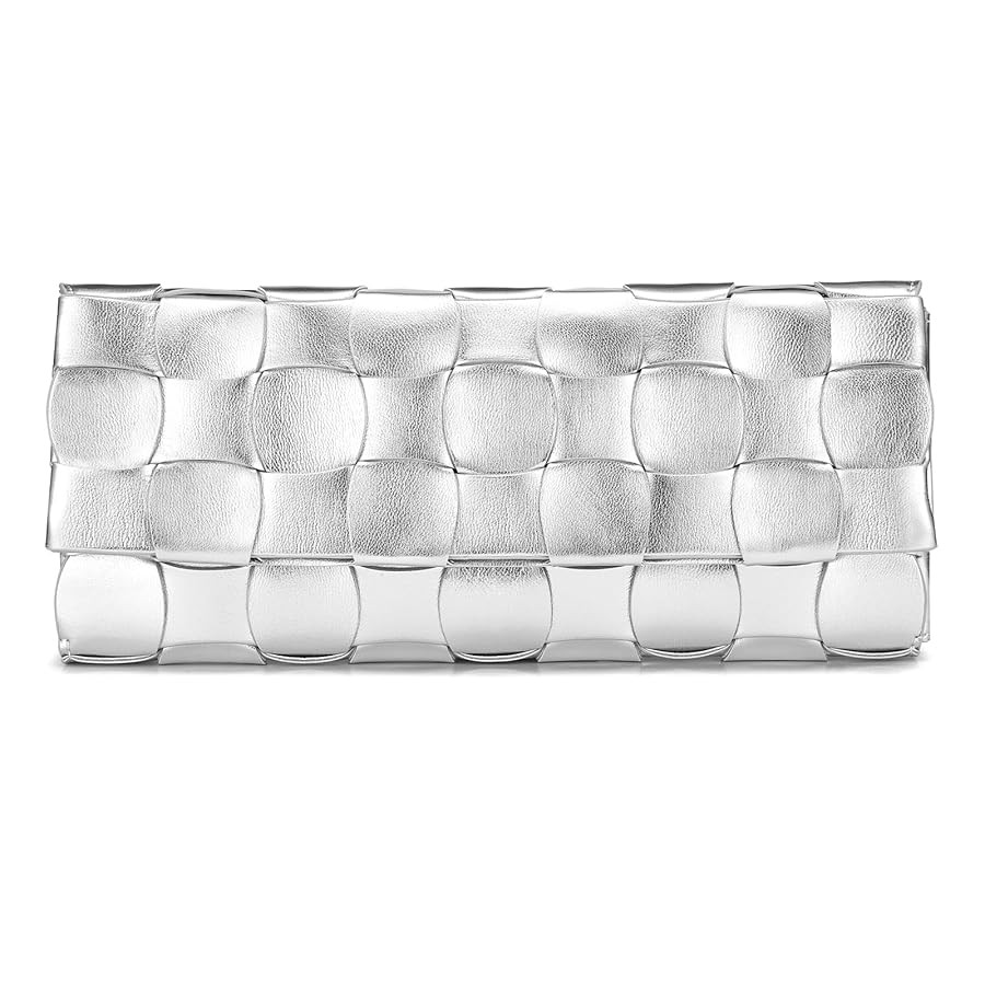 CHUNLI Woven Evening Clutch Purses for Women, PU Crossbody Shoulder Purse Handbag for Evening, Fo... | Amazon (US)