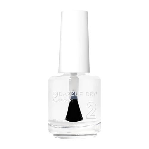 Dazzle Dry Base Coat - Step 2 – A Fast-Drying clear coat - Long-Lasting Nail Polish Base Coat for Non-Toxic Manicures (0.5 fl oz) | Amazon (US)