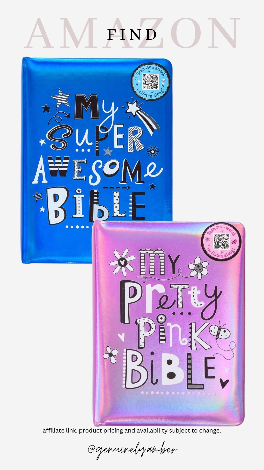 These Bibles look like an awesome gift idea for a kiddo, I can’t speak on them so recommend reading the reviews too! 

#LTKKids #LTKGiftGuide #LTKstorytime