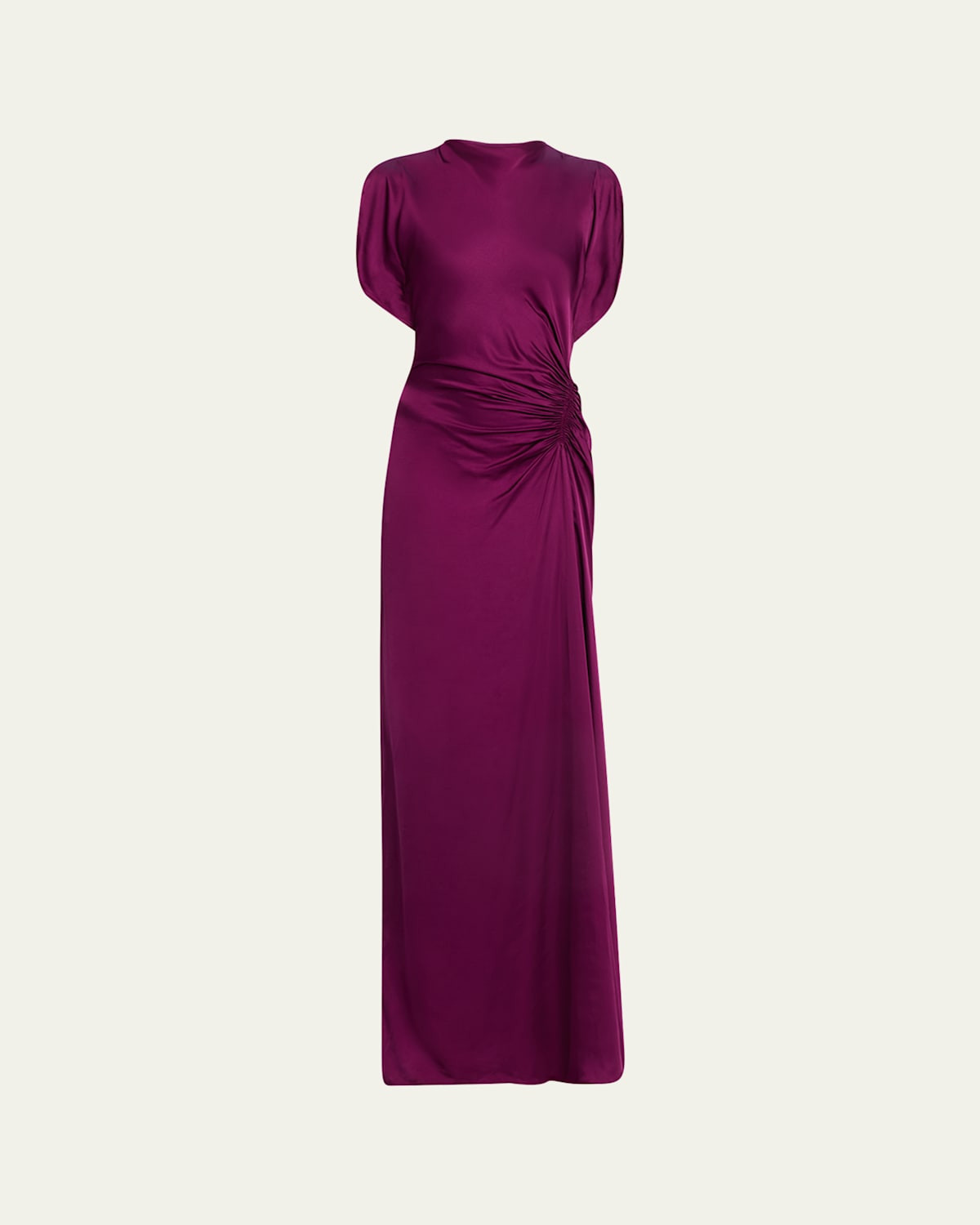 Nadia Draped Satin Gown | Bergdorf Goodman