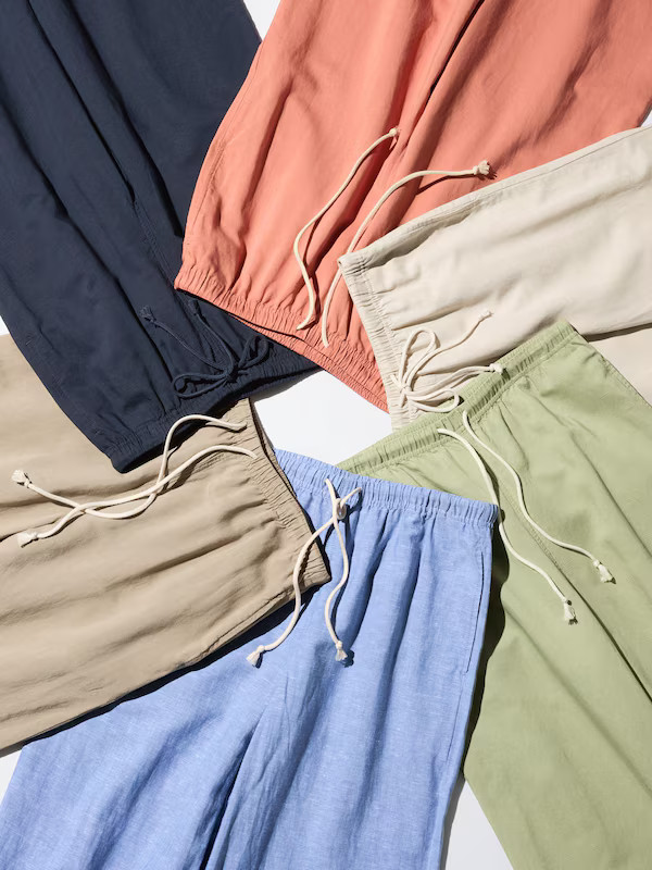 Linen Blend Easy Trousers | UNIQLO (UK)