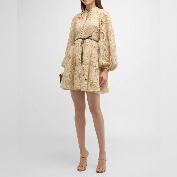 Zimmermann Waverly Long Sleeve Lace Minidress US Size 8 | Poshmark
