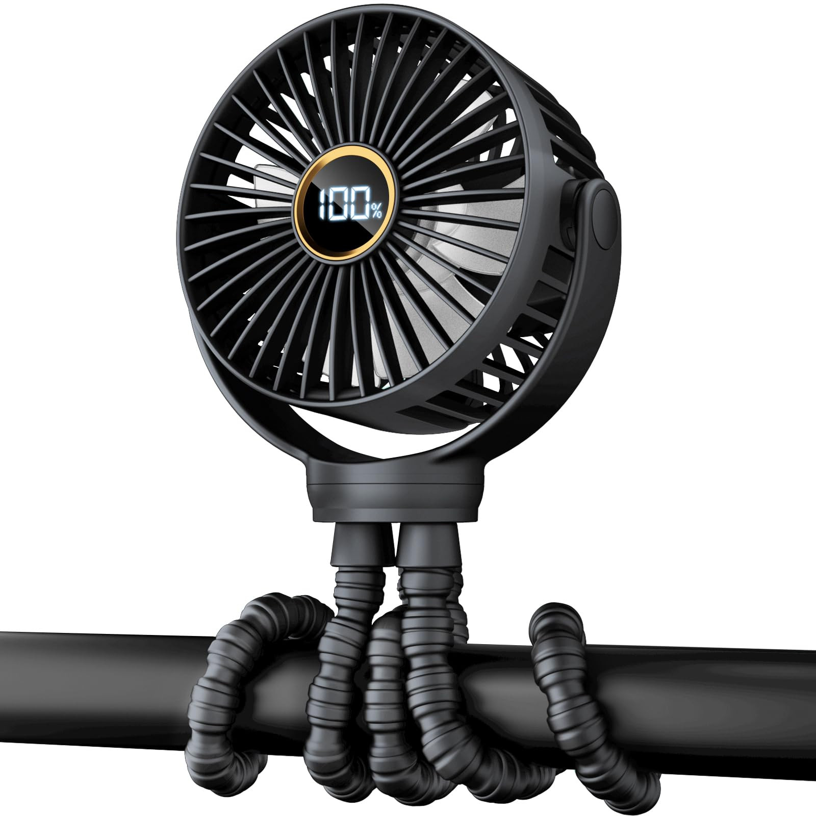 Portable Stroller Mini Fan, Small Rechargeable Personal Fan, Baby Travel Essentials for Wagon, Ca... | Amazon (US)