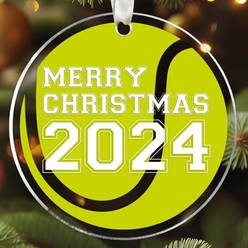 Tennis Christmas Ornament - Tennis Ornaments for Christmas - Tennis Gifts, Tennis Gifts for Women - Gifts for Tennis Lovers - Tennis Lover Gifts for Christmas - Acrylic Tennis Ornament | Amazon (US)