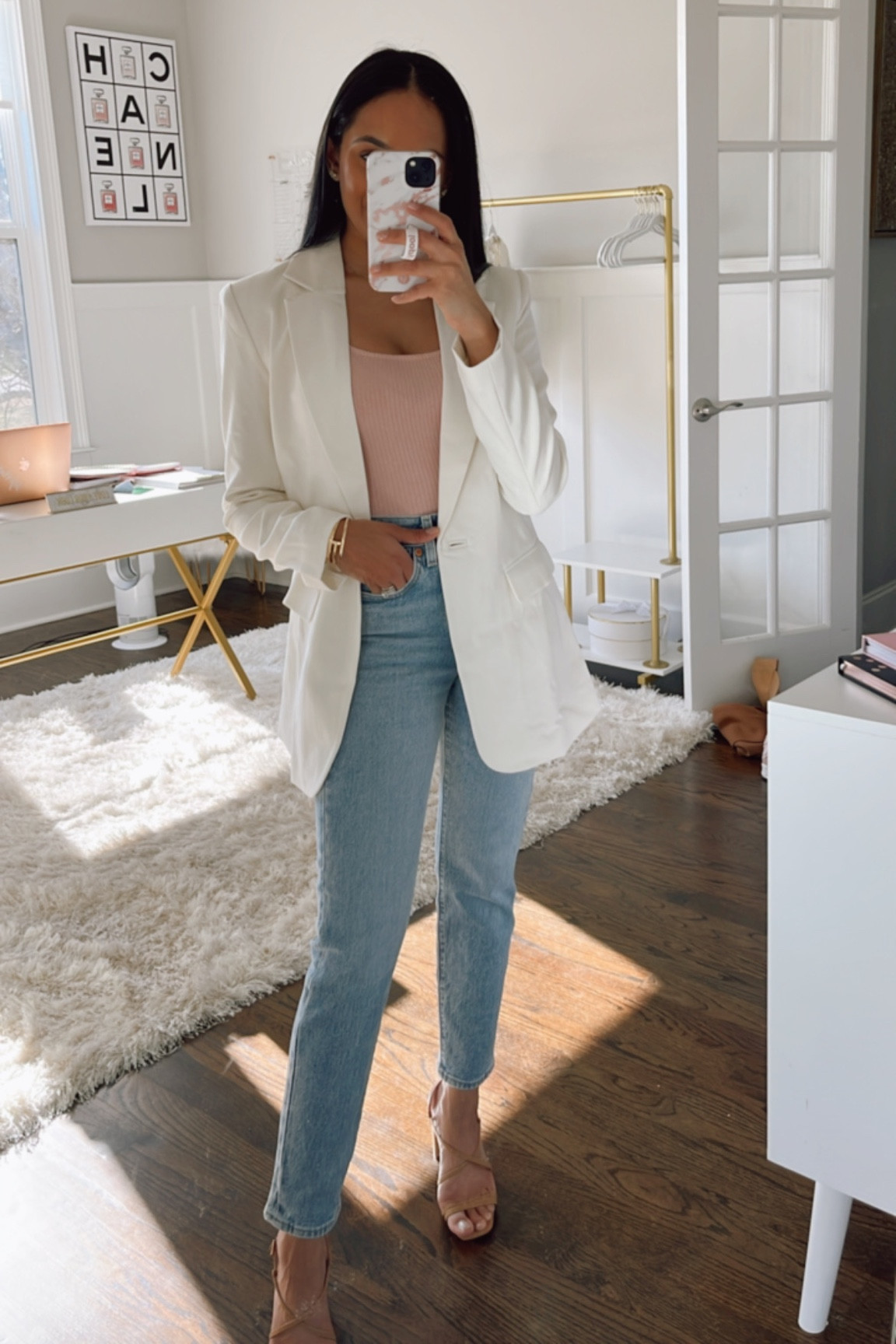 White blazer
Bodysuit
Jeans
Outfit idea
Revolve


#LTKstyletip #LTKunder50 #LTKunder100