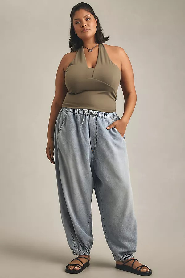 Pilcro Beachy High-Rise Parachute Jeans | Anthropologie (US)
