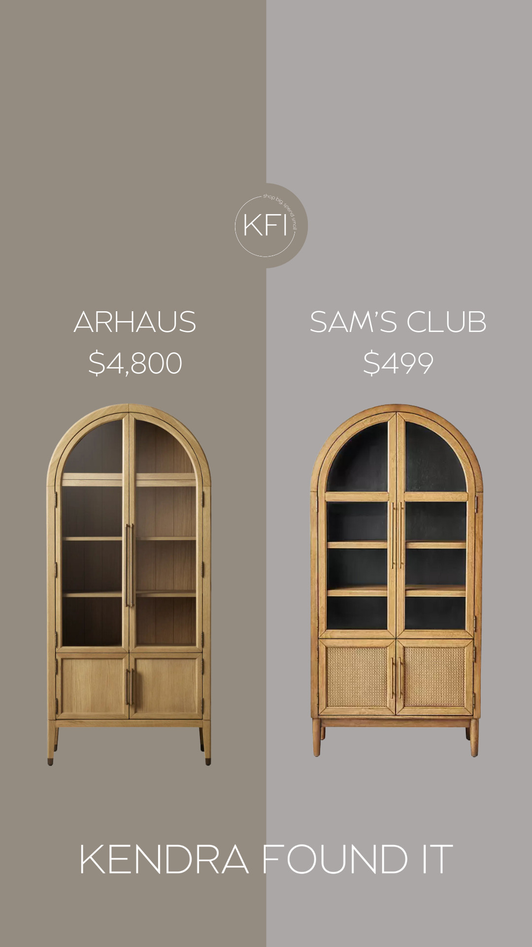 Arhaus Hattie Cabinet dupe 🤎

If you’ve had your eye on the stunning Arhaus Hattie Glass Cabinet, this Sam’s Club find is the perfect look for less. The Member’s Mark Enzo Cabinet has that same sculptural shape, gorgeous rattan doors, and rich black finish—but at a fraction of the price.

➤ A true Arhaus Hattie Cabinet dupe
➤ Sleek black wood + woven texture = modern organic perfection
➤ Ideal for dining rooms, living rooms, or stylish storage
➤ Budget-friendly and designer-inspired
➤ Functional and beautiful—yes, please

This one is going viral for a reason… and it’s in stock now (for now!). 

 #LTKHome #LTKSaleAlert
