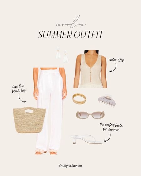 Revolve summer outfit, linen pants, European summer, vacation outfit, neutral outfit 

#LTKStyleTip #LTKItBag #LTKSeasonal