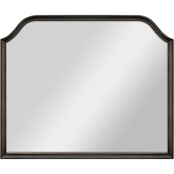 MCS Master & Co. 36x30 Mirror with Black Woodgrain Solid Wood Frame, Arched Wall Hanging Large Mi... | Amazon (US)