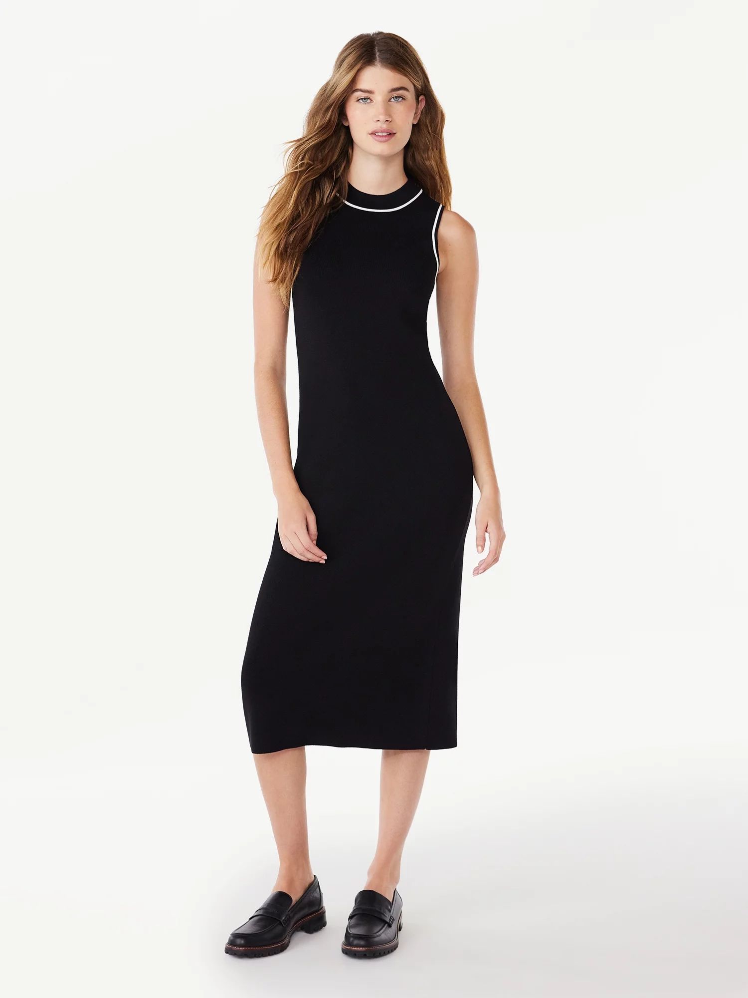 Free Assembly Women's Sleeveless Midi Sweater Dress, Sizes XS-XXL | Walmart (US)