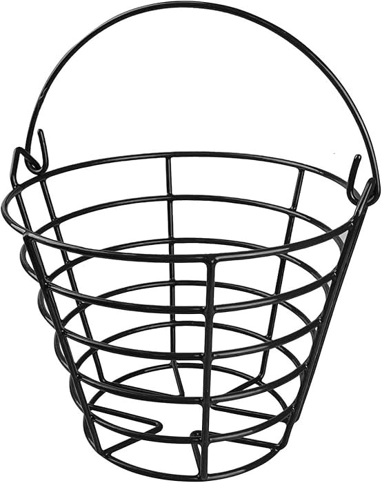 KOFULL Golf Ball Metal Range Basket Golfball Container with Handle - Holds Contain 50 Balls | Amazon (US)