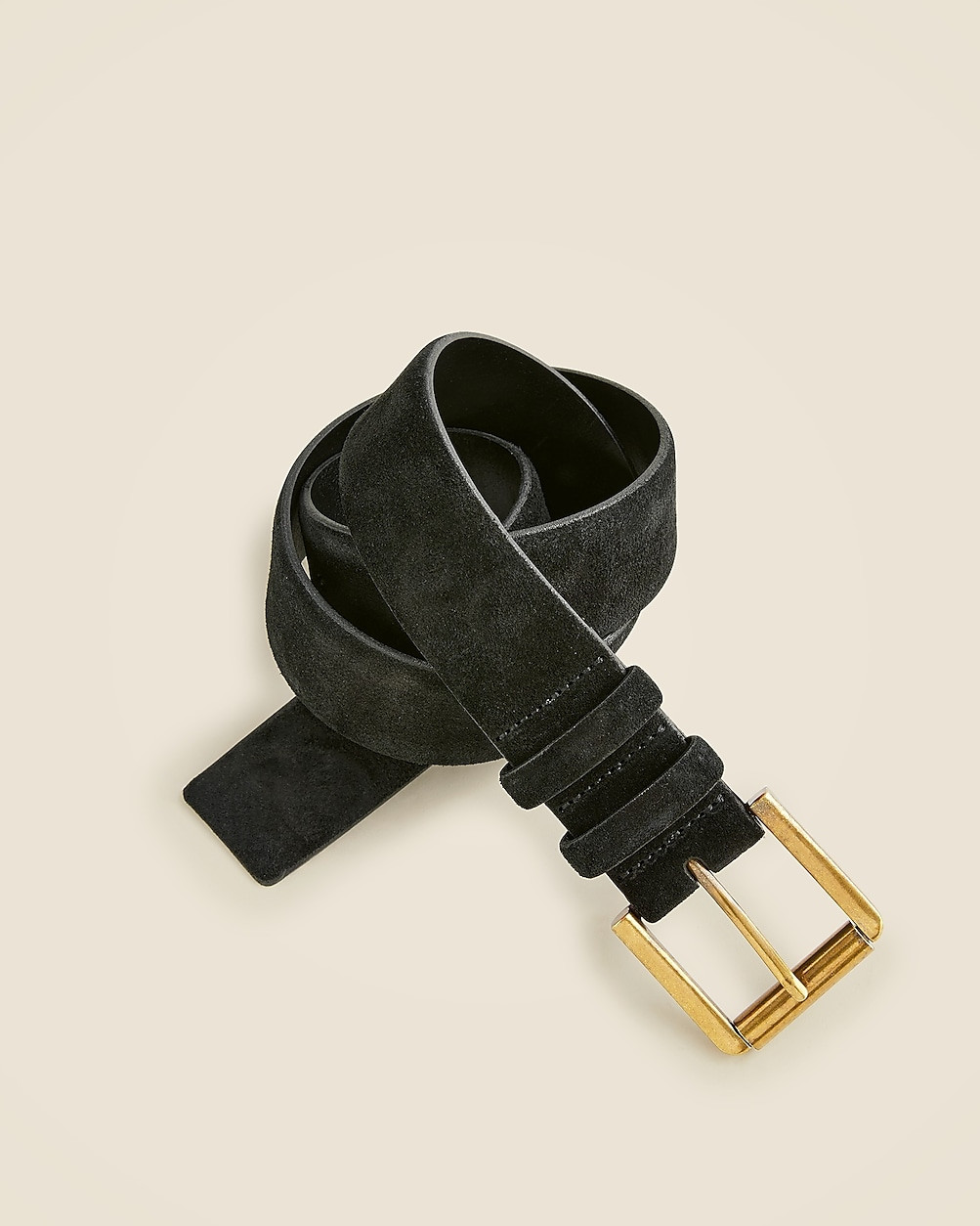 Suede roller-buckle belt | J. Crew US