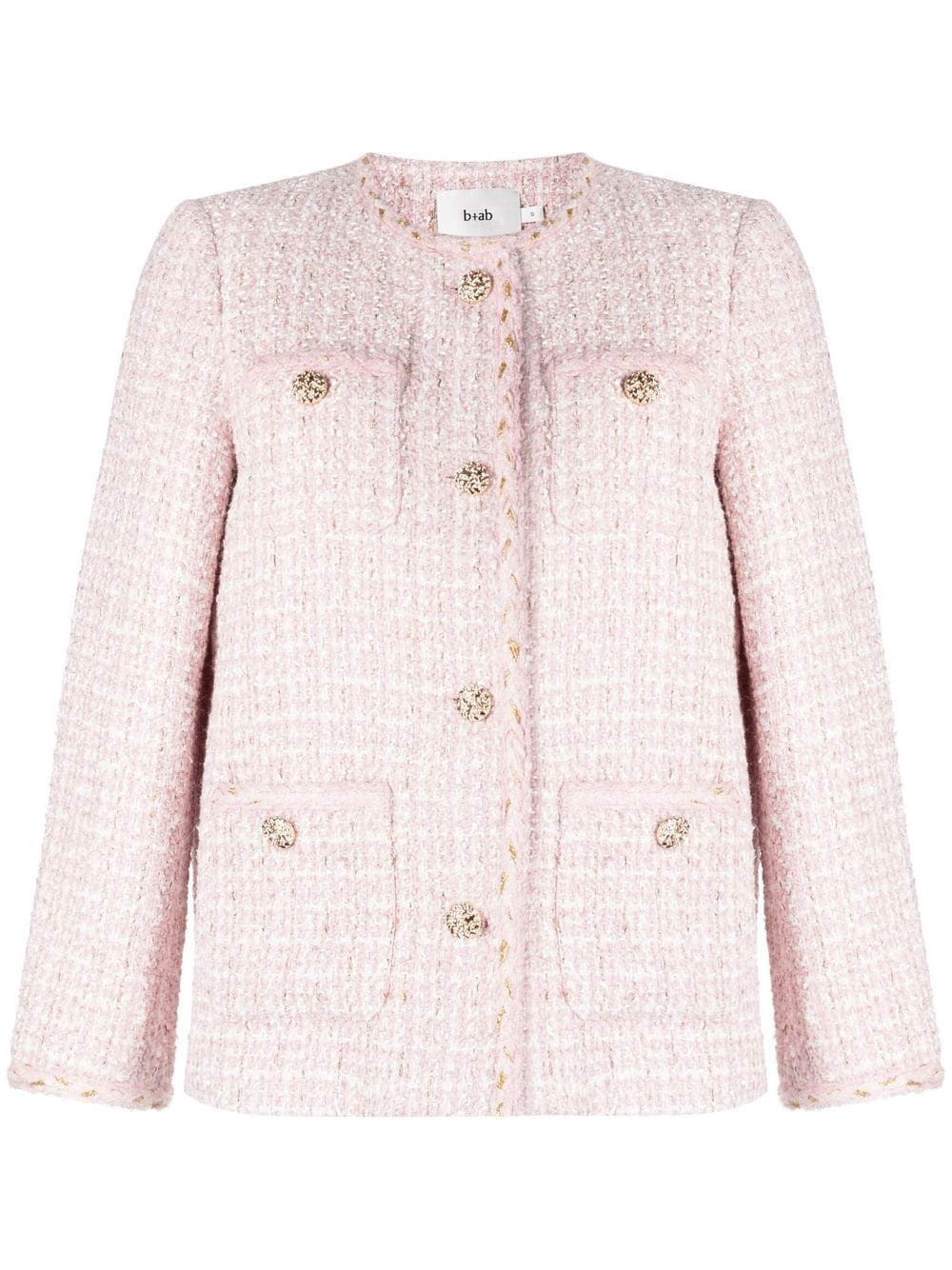 single-breasted tweed jacket | Farfetch Global