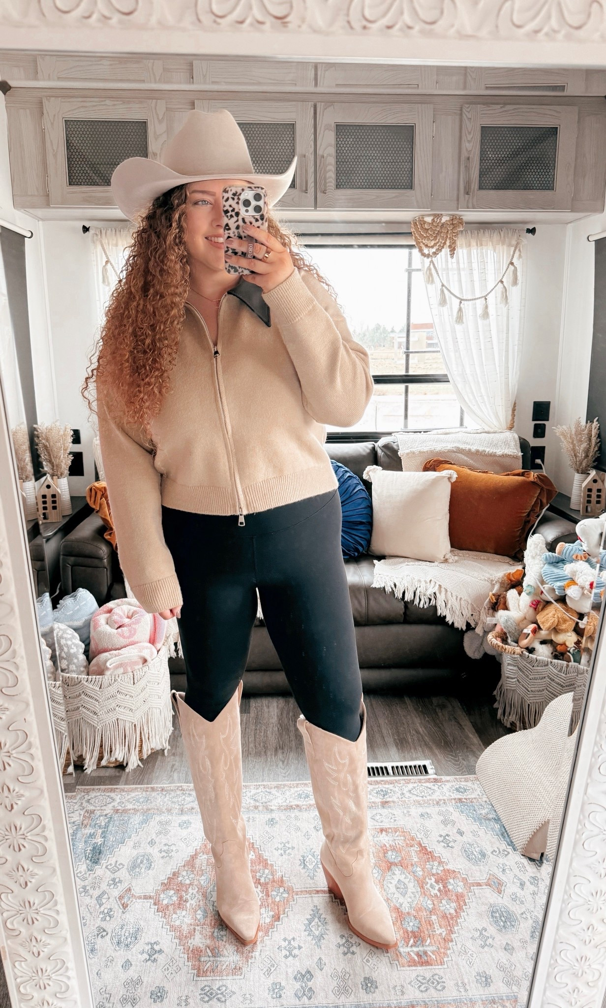 Neutral layers + a western moment 🤍🤠 This combo is on repeat lately🙌🏻 Linked here for anyone in their cozy cowgirl era🤎 beige sweater jacket | leather collar jacket | Amazon sweater jacket | western jacket outfit | cozy neutral layers | Amazon neutral outfit | cowgirl outfit inspo | beige cowgirl boots | Amazon boots | Amazon leggings | casual western look | everyday cowgirl style | neutral cowgirl outfit | fall western outfit | autumn cowgirl fashion | western casual outfit | layered neutral outfit | neutral Amazon outfit | trendy cowgirl look | chic western style | Amazon fashion finds | beige cowgirl hat | neutral hat outfit | stylish western layers | Amazon fall outfit | cozy cowgirl outfit | layered cowgirl fashion | western inspo outfit | Amazon winter outfit | neutral western look | chic neutral layers | cowgirl vibe outfit


#LTKMidsize #LTKootd #LTKSaleAlert