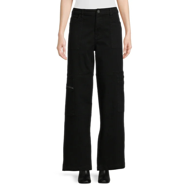 Madden NYC Juniors Super High Rise Skater Pants, 29" Inseam | Walmart (US)