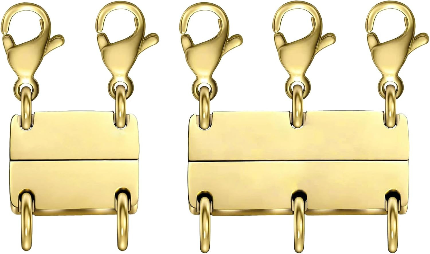 MKCYD Multi Necklace Layering Clasp Strong Magnetic Clasps | Amazon (US)