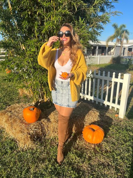 Fall Vibes! Recreate this look - p.s. these boots are the exact ones and are AMAZING and stay up! 

amazon, prime, deal days, amazon ootd, fall ootd, sweater, denim skirt,  boots, over the knee boots, sweater weather, jacinta devlin, styledbyjacinta 



#LTKxPrime #LTKsalealert #LTKfindsunder50