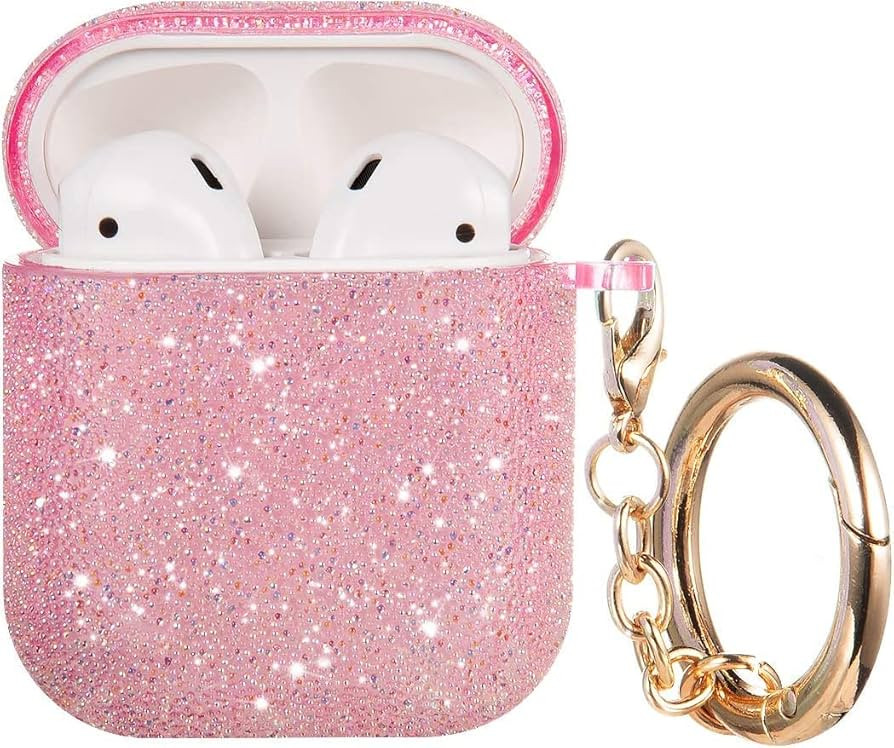 Bling Airpods Case, Cute Glitte Diamond Airpod 1st/2rd Case Cover for Girls Women, Rhinestone Air... | Amazon (US)