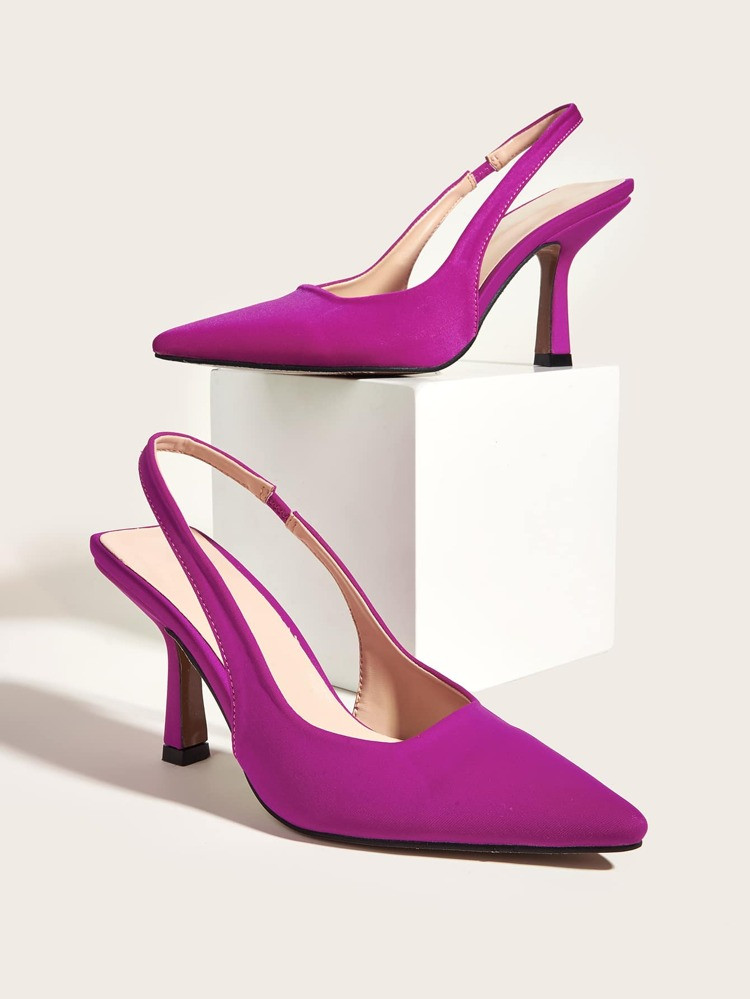 Tacchi a punta Tacco a spillo con aperto sul tallone | SHEIN