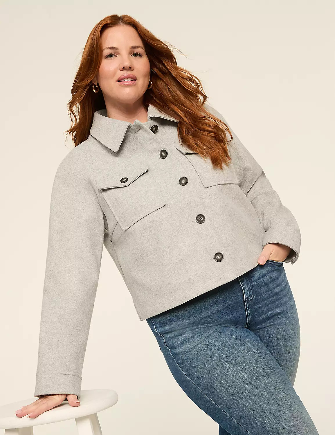 Faux-Wool Short Coat | LaneBryant | Lane Bryant (US)