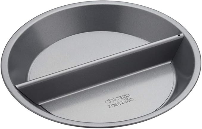 Chicago Metallic Professional Decision' Non Stick Split Pie Pan/Tart Tin with Divider and Loose B... | Amazon (US)