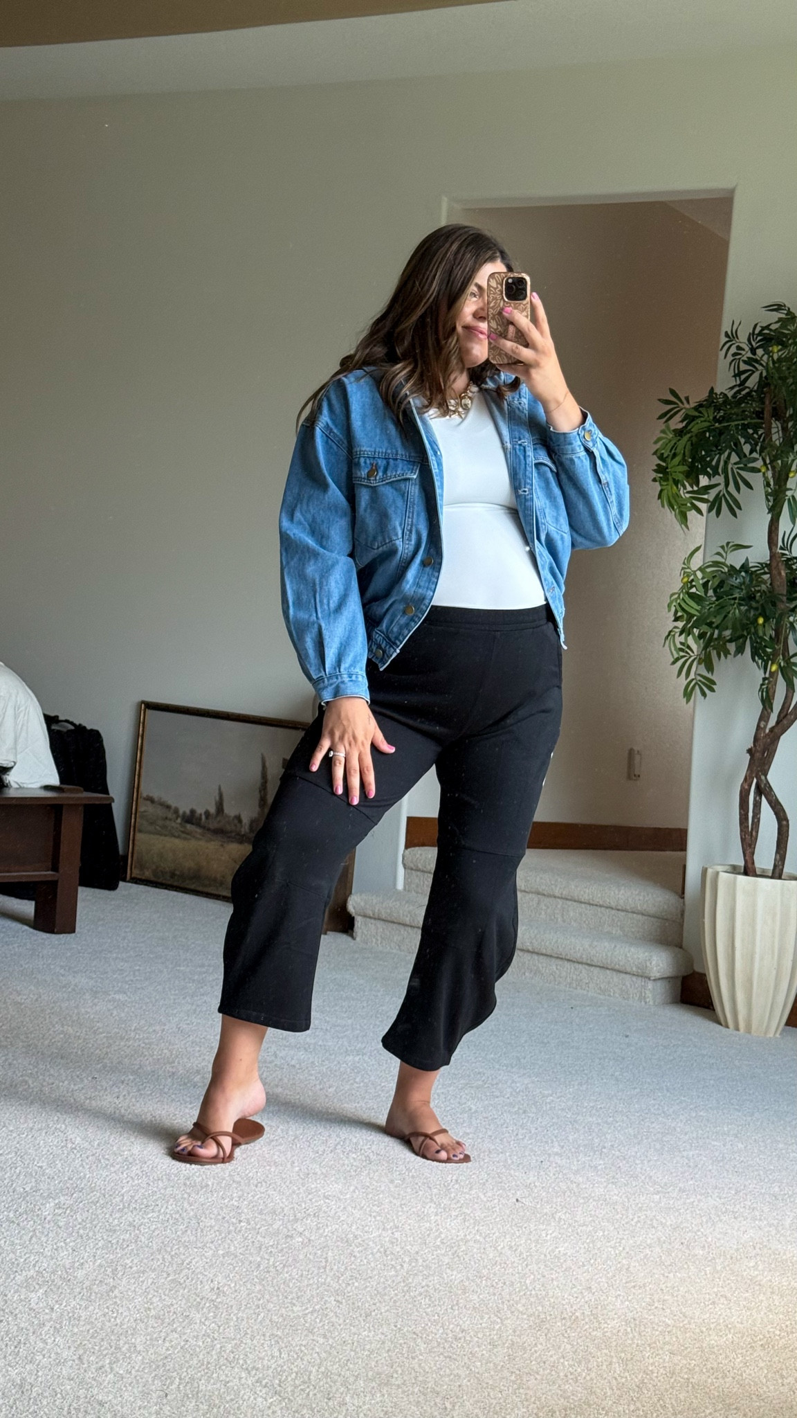 Casual mom outfit for fall

Love this bomber denim jacket - size xl and barrel sweatpants size xl

Midsize, mom outfitt

#LTKMidsize #LTKautumn #LTKBump