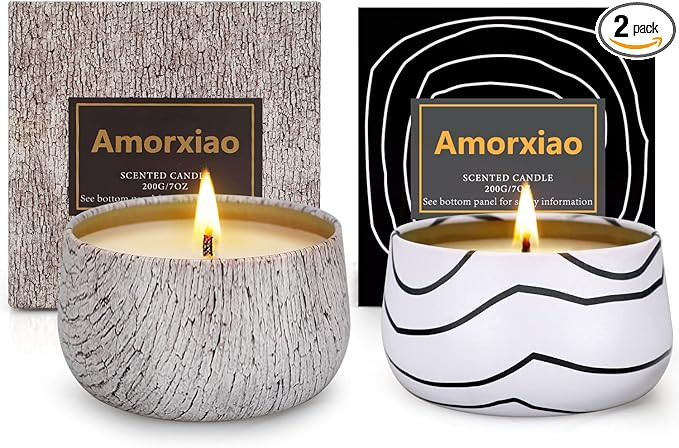 Candles, 2Pack Scented Candles Gifts for Women, Sage & Eucalyptus Mint Candles Set, 14oz 90 Hour ... | Amazon (US)