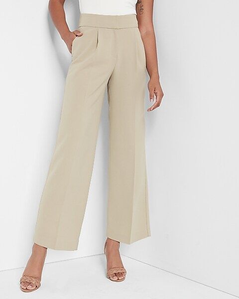 Super High Waisted Straight Ankle Pant | Express