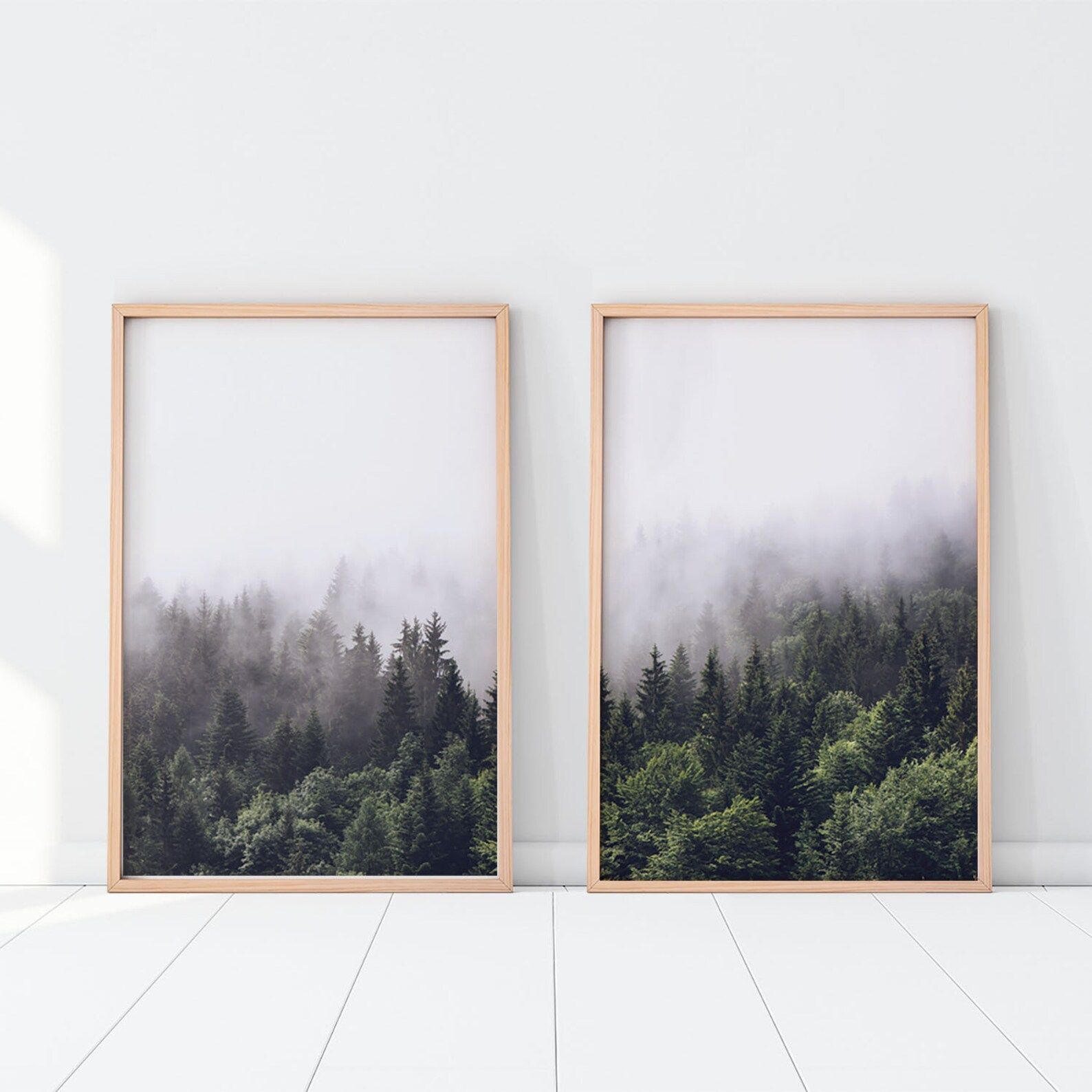 Forest set,Forest wall art, Printable wall Art, Nature Art, Foggy Forest Print, Printable Nature,... | Etsy (US)