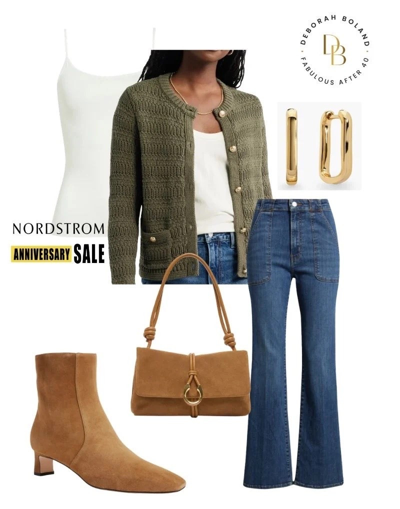 Here’s a chic and casual look to wear this Fall. I love this olive colored cardigan it’s the perfect layering piece for when the temperature drops.

#LTKSaleAlert #LTKOver40 #LTKSeasonal