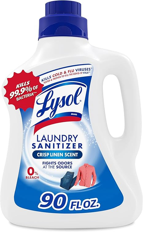 Lysol Laundry Sanitizer Additive, Bacteria-Causing Laundry Odor Eliminator, Detergent Additive, C... | Amazon (US)