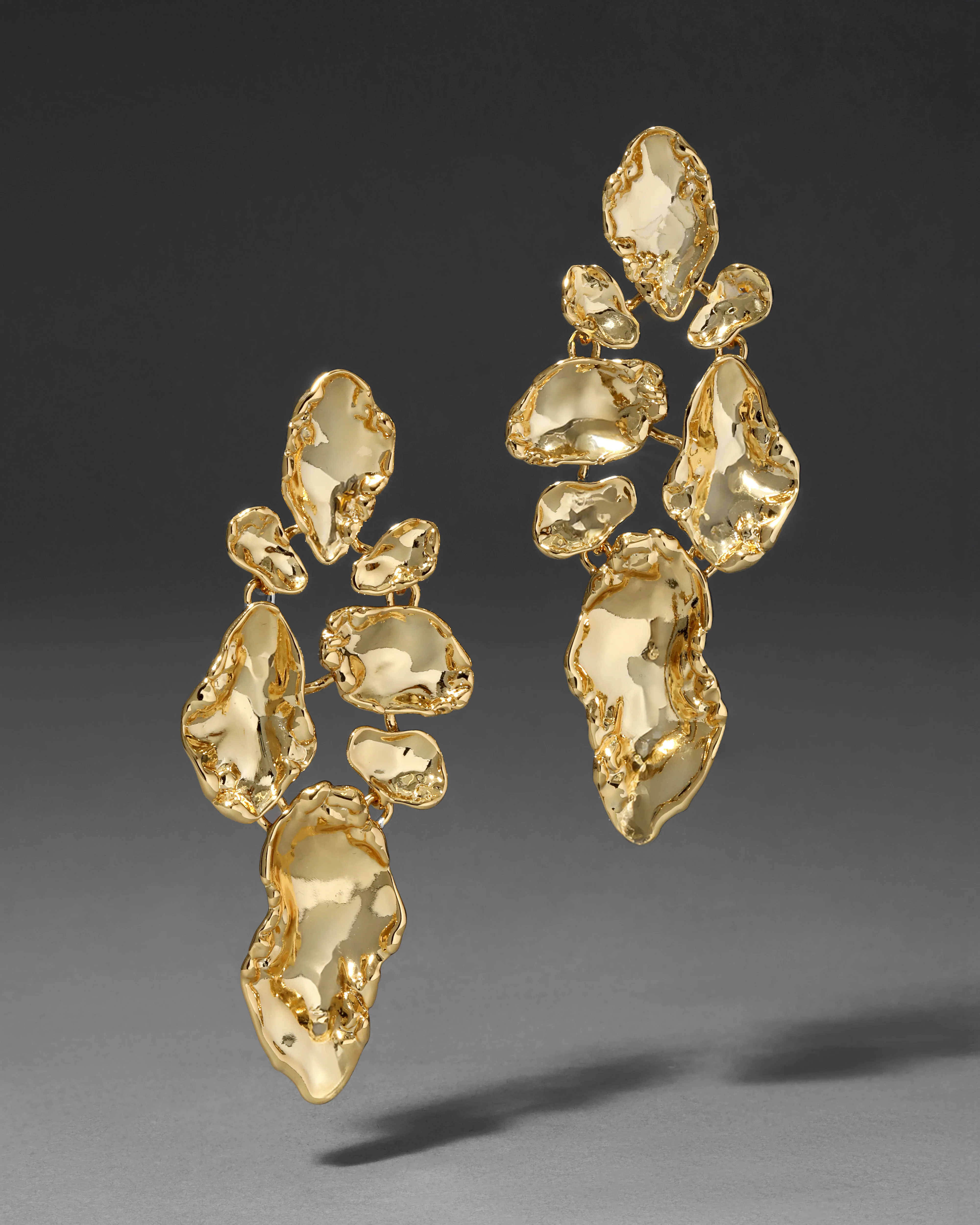 Brut Gold Mosaic Earrings | Designer Gold Earrings | Alexis Bittar