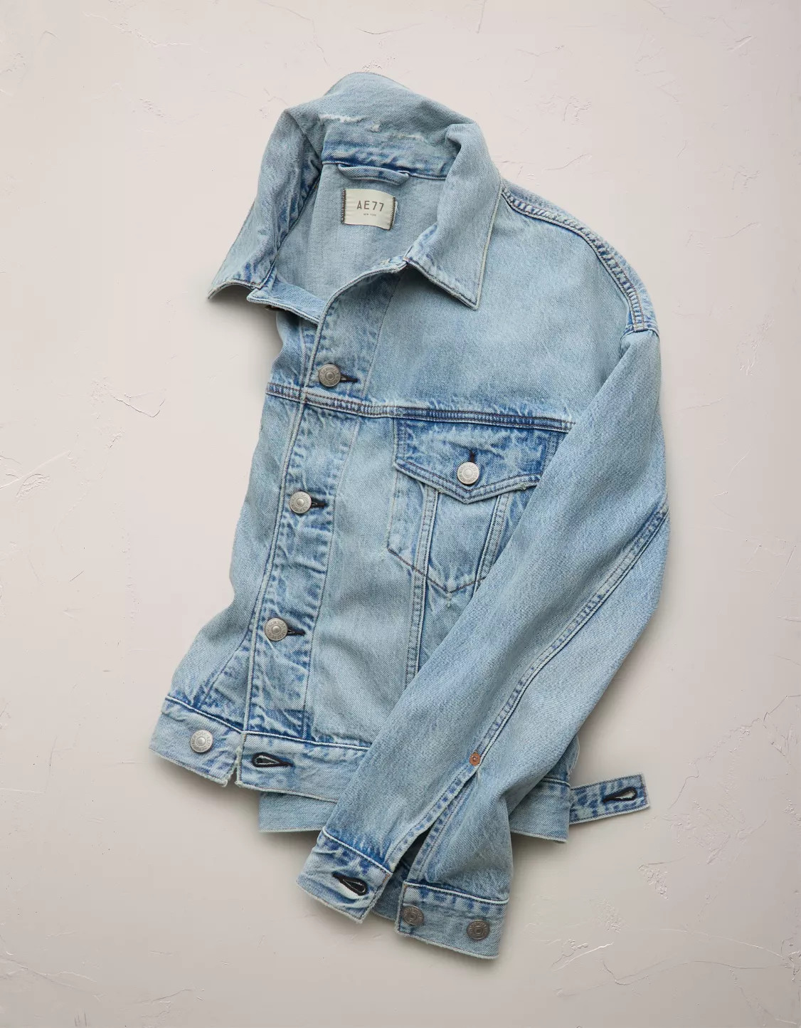 AE77 Premium Oversized Denim Jacket | American Eagle Outfitters (US & CA)