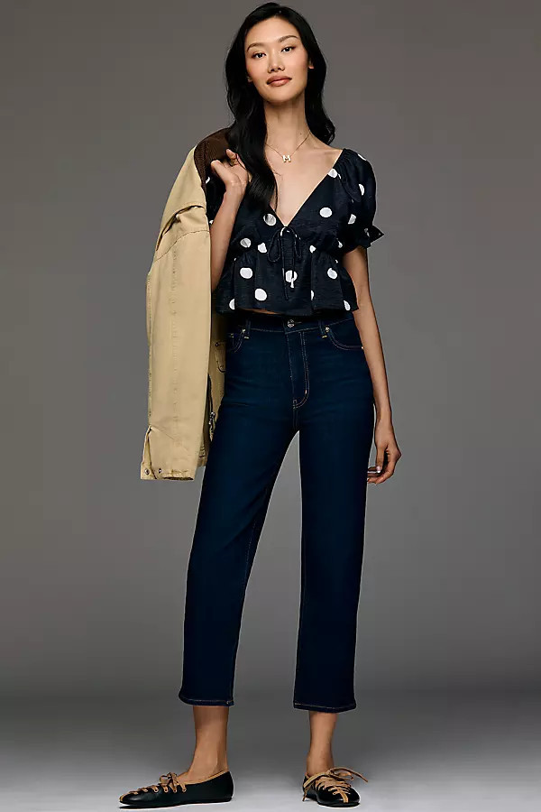 Le Sleek Straight Petite Pixie Jeans | Anthropologie (US)