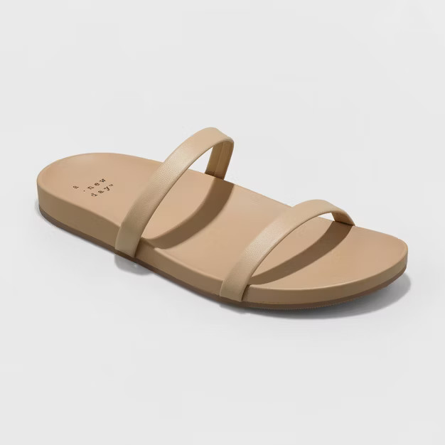 Women's Nadine Skinny Strap Sandals - A New Day™ | Target