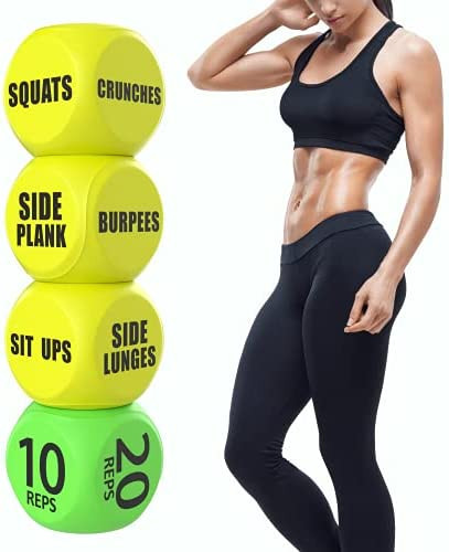 Skywin Workout Dice - Fun Exercise Dice for Solo or Group Classes, 6-Sided Foam Fitness Dice Grea... | Amazon (US)