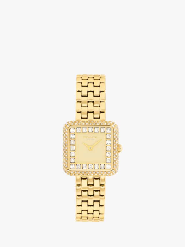 Coach 14504558 Pave Crystal Bracelet Strap Watch | John Lewis (UK)