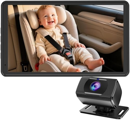 Rohent Baby Car Camera 7.2-Inch Monitor: 1080P HD Rear Facing Infant Backseat Camera with Night Vision 360° Rotation Wide Angle USB Plug & Play Anti-Glare Screen for Safe Driving F25 | Amazon (US)