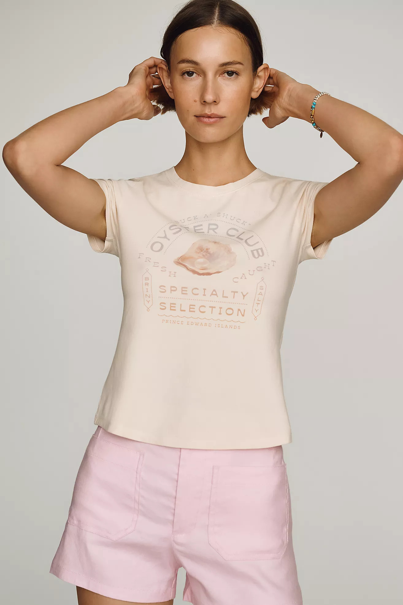 Maeve Cropped Baby Tee | Anthropologie (US)