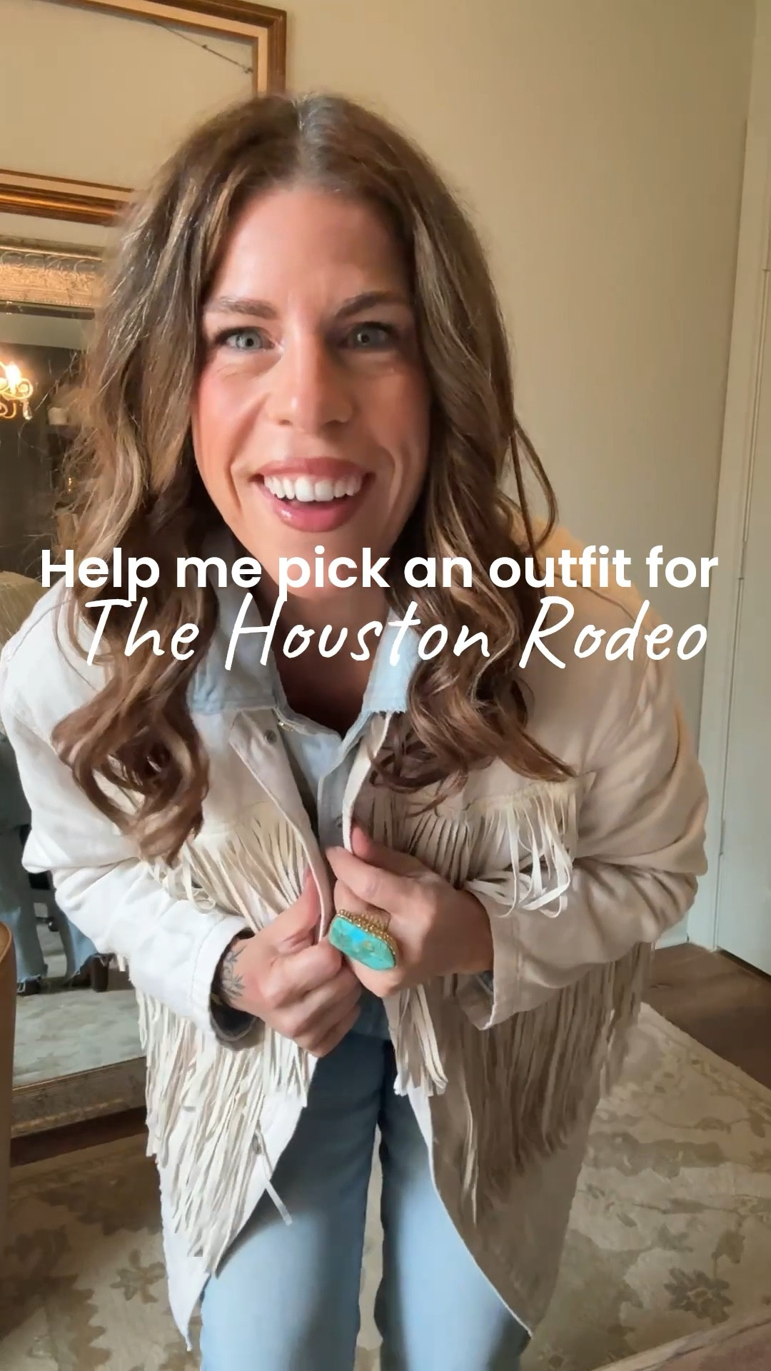 What outfit should I work up to
Go to the Houston Rodeo? I don’t have a lot of western style on hand so went to my favorite clothing rental spot, Nuuly to pick up some great pieces to try. Which one is your favorite? Check out chinabaroque.com for one of a kind belt buckles! #rodeo 

#LTKOver40 #LTKgrwm #LTKootd